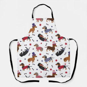 Patriotic Dachshund Apron