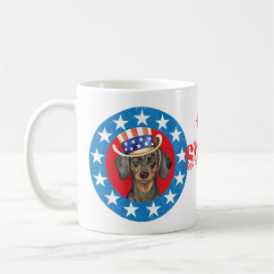 Patriotic Dachshund Coffee Mug