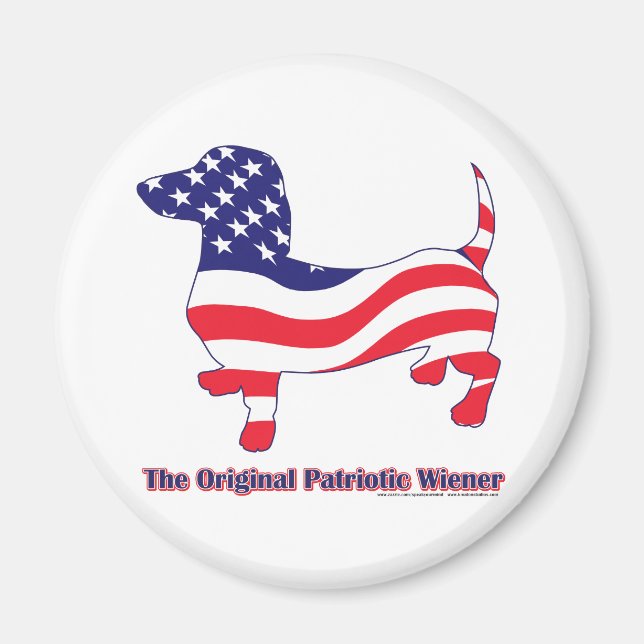 Patriotic Dachshund - Doxie Magnet (Front)