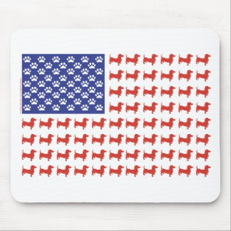Patriotic Dachshund Doxie Mouse Pad