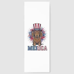 Patriotic Dachshund Merica Vintage Dog Shirt_1 Bookmarks
