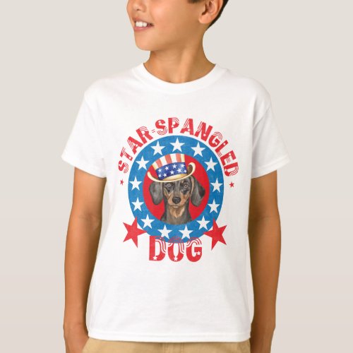 Patriotic Dachshund T_Shirt