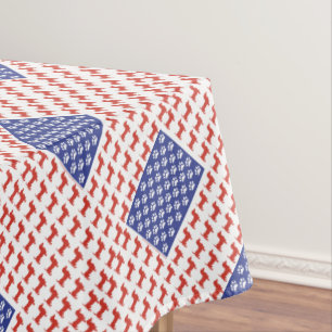 Patriotic Dachshund Tablecloth