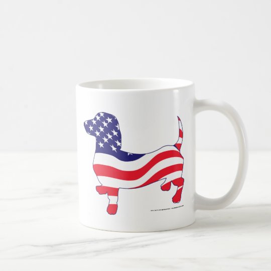 Patriotic Dachshund / Wiener Coffee Mug