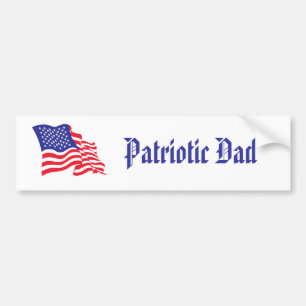 Patriotic Dad Bumper Sticker