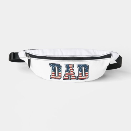 Patriotic Dad Flag Lettering Vector Design_1 Fanny Pack