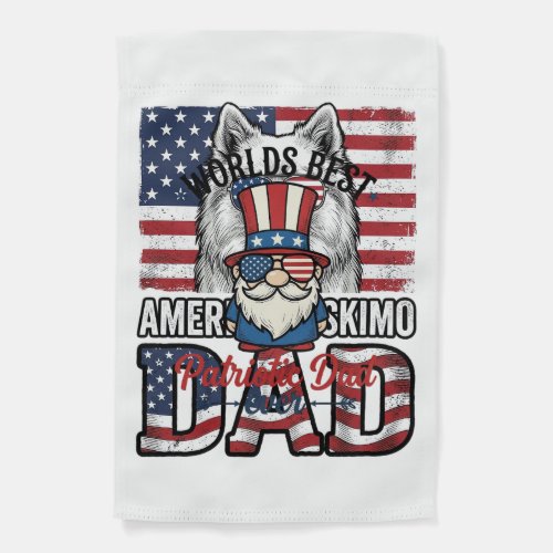 Patriotic Dad Gnome Vintage Vector Shirt Design_1 Garden Flag
