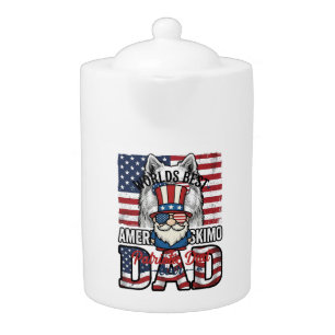Patriotic Dad Gnome Vintage Vector Shirt Design_1 Teapot