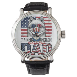 Patriotic Dad Gnome Vintage Vector Shirt Design_1 Watch