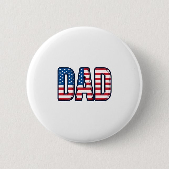 Patriotic DAD Vector Shirt Design_1 Button (Front)