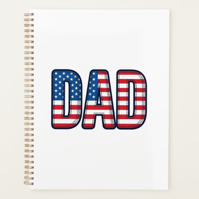 Patriotic DAD Vector Shirt Design_1 Planner (Front)