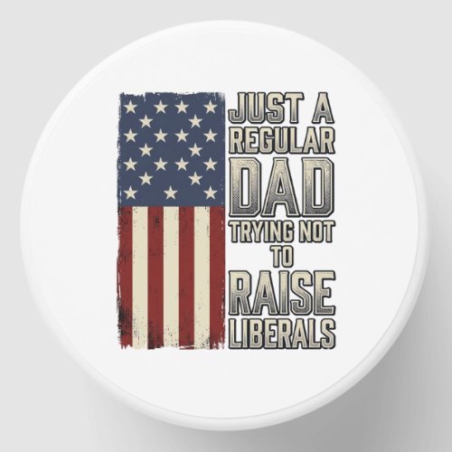 Patriotic Dad Vintage Flag Quote Shirt Design_1 Mini Candle Favors