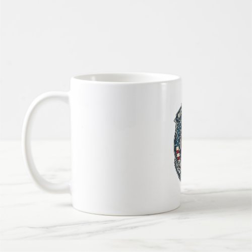 Patriotic Dart Player Vector Graphic Tee Coffee Mug