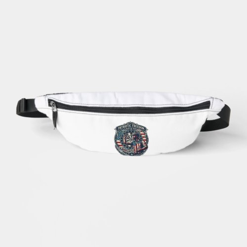 Patriotic Dart Player Vector Graphic Tee Fanny Pack