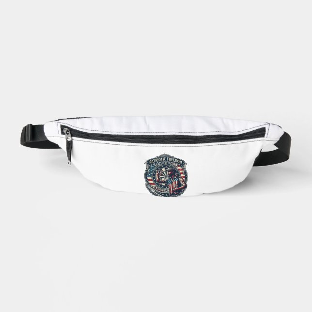 Patriotic Dart Player Vector Graphic Tee Fanny Pack (Front)