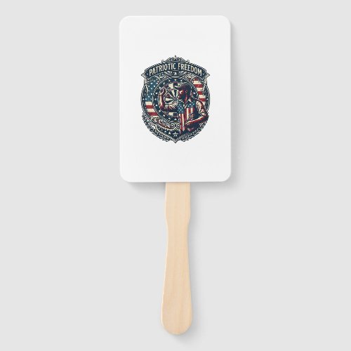 Patriotic Dart Player Vector Graphic Tee Hand Fan