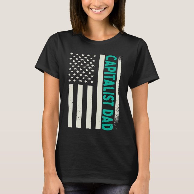 Patriotic Day Trader Investor Capitalism Capitalis T-Shirt (Front)