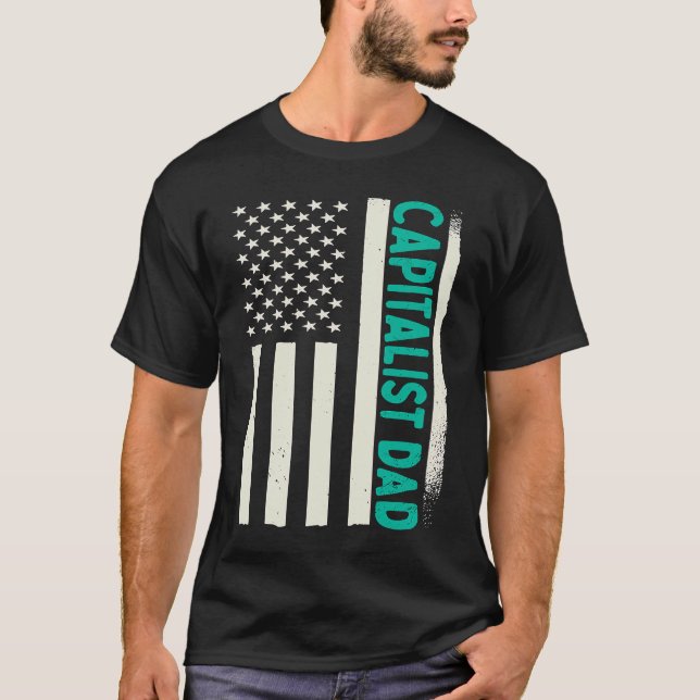 Patriotic Day Trader Investor Capitalism Capitalis T-Shirt (Front)