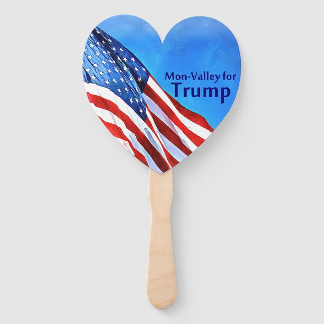 Patriotic Decor Hand Fan (Front)