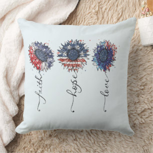 Patriotic Decor Throw Pillow