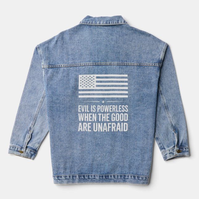 Patriotic Denim Jacket Design (Back)