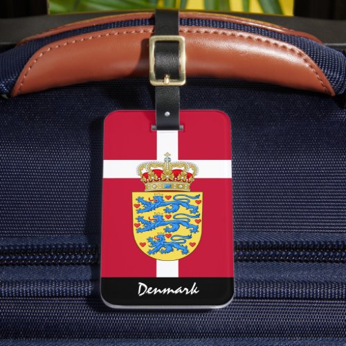 Patriotic Denmark Luggage Tags Danish Flag Luggage Tag