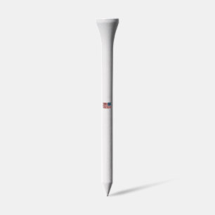 Patriotic Dentist Tooth Flag Golf Tees
