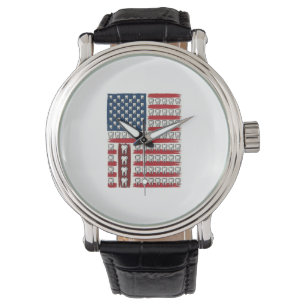 Patriotic Dentist Tooth Flag Watch
