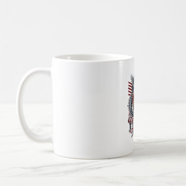 Patriotic Desert Road Explorer Coffee Mug (Left)