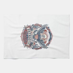 Patriotic Desert Southwest Pride Vector Graphic Te Kitchen Towel