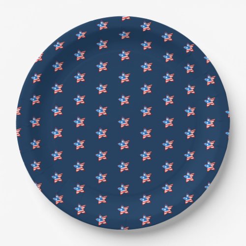 Patriotic Design 4th of July Party  Paper Plates