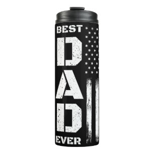 Patriotic Design Celebrating Best Dad Ever Thermal Tumbler