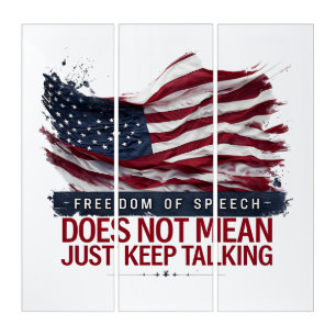 Patriotic Design: Freedom of Speech Triptych