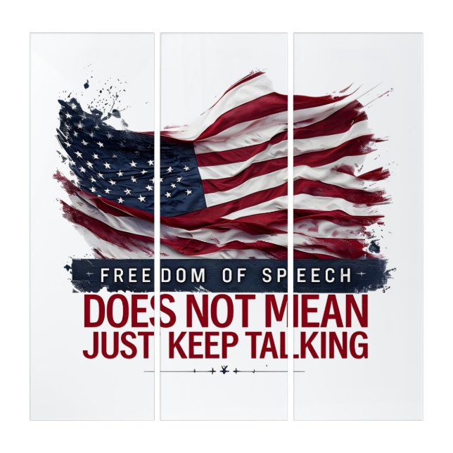 Patriotic Design: Freedom of Speech Triptych (Front)