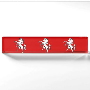Patriotic desk nameplate with Flag of Kent County