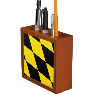 Patriotic desk organizer with Flag of Munich