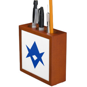 Patriotic desk organizer with Flag of Toyota City