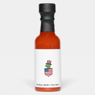 Patriotic Dinosaur Pocket Vintage Shirt Design_1 Hot Sauces