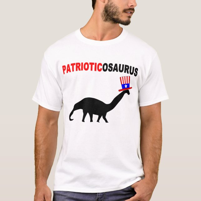 Patriotic dinosaur T-Shirt (Front)