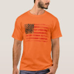 Patriotic Distressed American Flag T-shirt at Zazzle