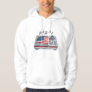 Patriotic DJ Turntable Music Vintage Shirt Design_