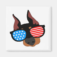 Patriotic Doberman