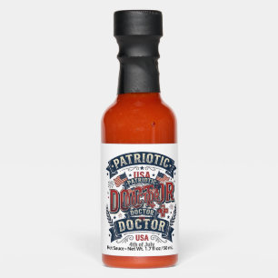 Patriotic Doctor 4th of July Vintage Shirt Design_ Hot Sauces