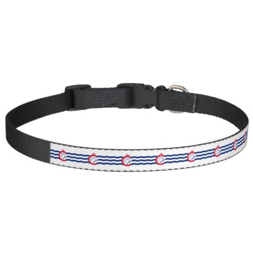 Patriotic dog collar with Flag of Cincinnati