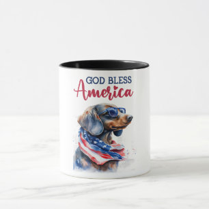 Patriotic Dog-Dachshund Mug
