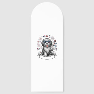 Patriotic Dog Fireworks Vintage Vector Shirt_1 Bookmarks