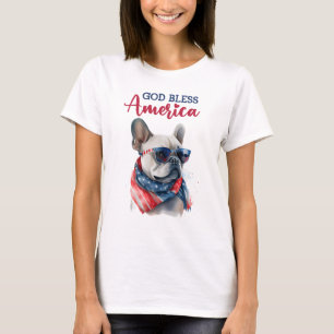 Patriotic Dog- French Bulldog T-Shirt