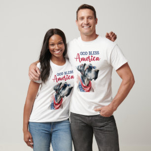 Patriotic Dog-Great Dane T-Shirt