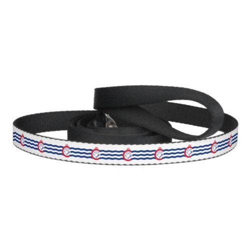 Patriotic dog leash with Flag of Cincinnati