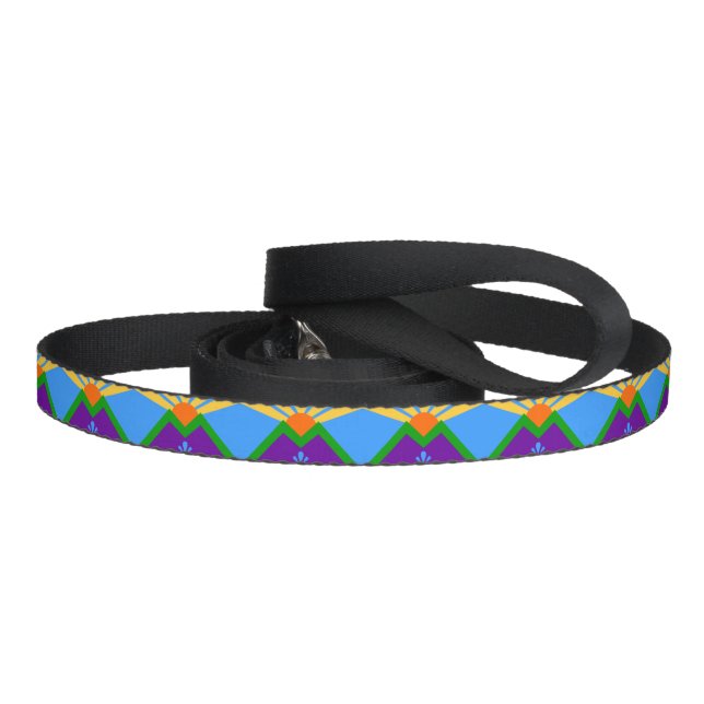 Patriotic dog leash with Flag of Manitou Springs (Handle)